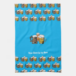 Paño De Cocina Cervezas Cyan Blue personalizado