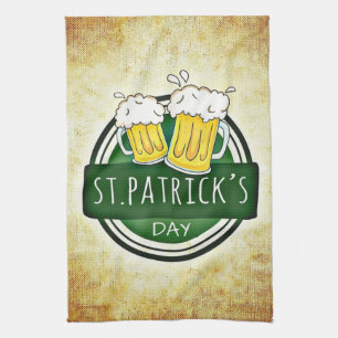 Paño De Cocina Cervezas del Día de San Patricio