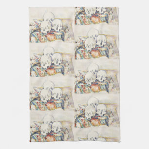 Paño De Cocina Cezanne Los tres cráneos Póster de arte vintage