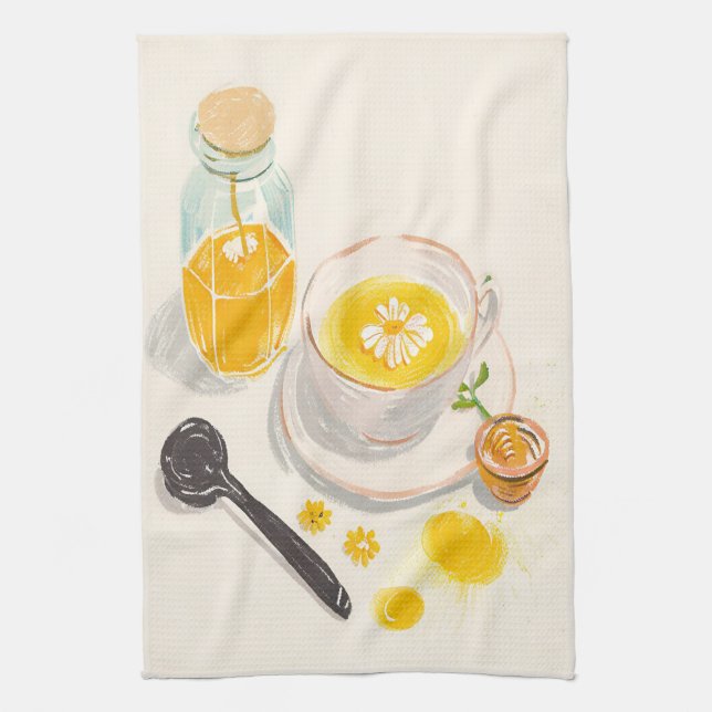 Paño De Cocina Chamomile Tea & Honey Kitchen Towels (Vertical)