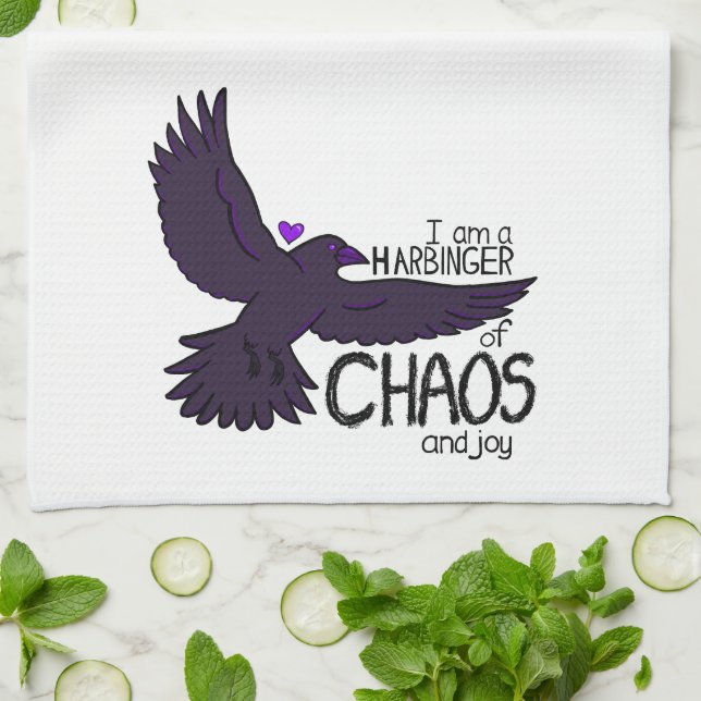 Paño De Cocina Chaos Crow Tapestry (Doblado)
