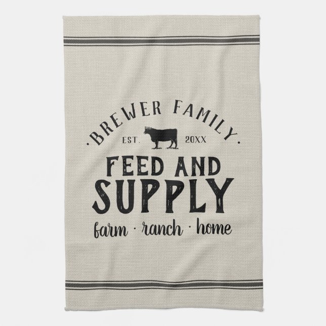 Paño De Cocina Chaqueta de grano de alimentación personalizada (Vertical)