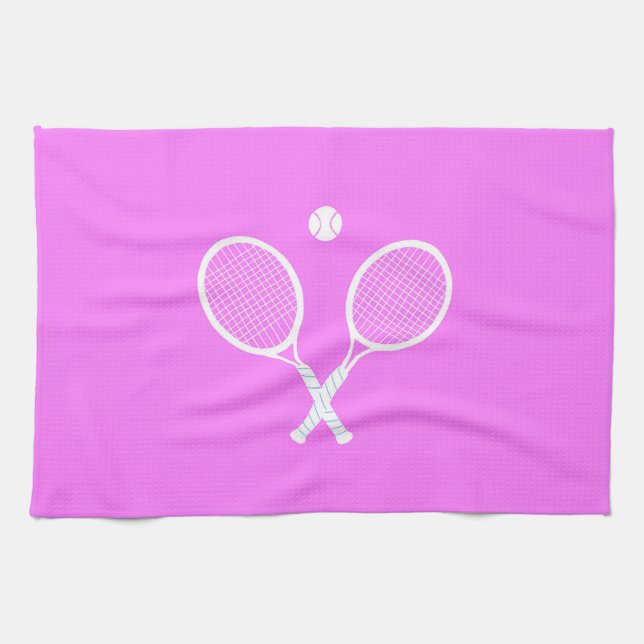 Paño De Cocina Chaquetas de tenis y bienestar rosa de bola (Horizontal)