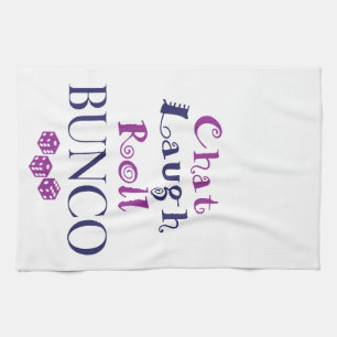 Paño De Cocina charla, risa, rollo - bunco