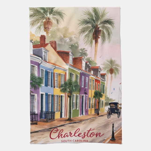 Paño De Cocina Charleston, Carolina del Sur (Vertical)