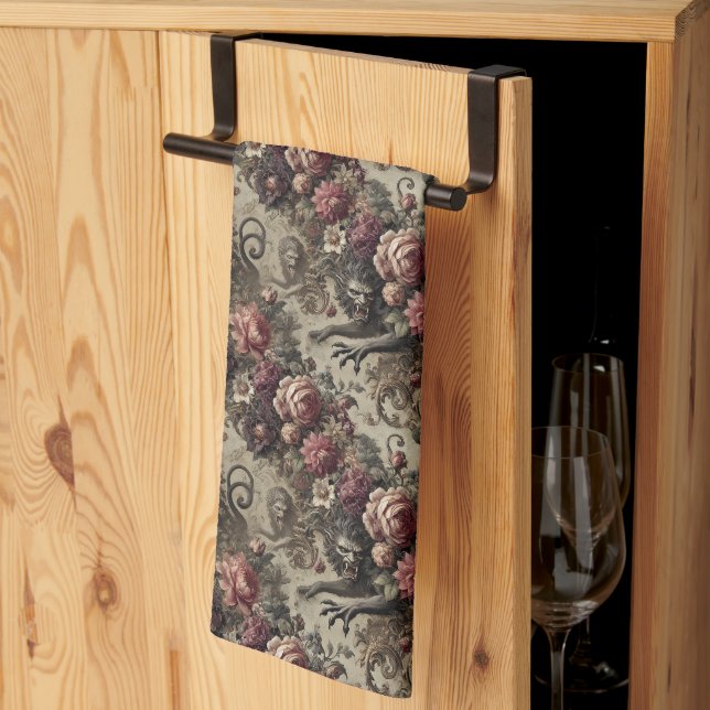 Paño De Cocina Château des Loups - Victoriano gótico (Pliegue de tercios)