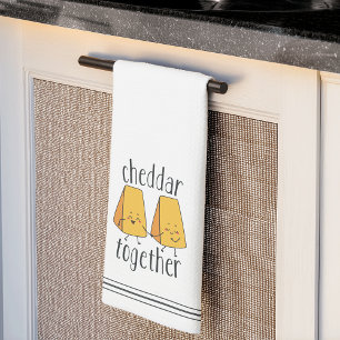 Paño De Cocina Cheddar Juntos Un Perrito De Queso Gracioso