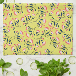 Paño De Cocina  Cheerful Floral Pattern: Pink Flowers 