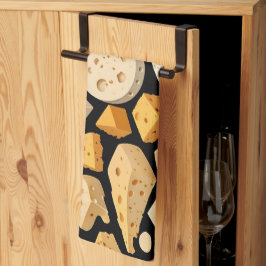 Paño De Cocina Cheese Pieces With Natural Holes Cute Pattern