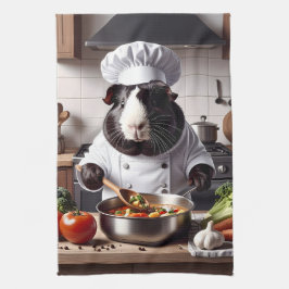 Paño De Cocina Chef de cerdo de Guinea