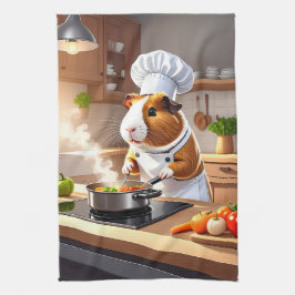 Paño De Cocina Chef de cerdo de Guinea