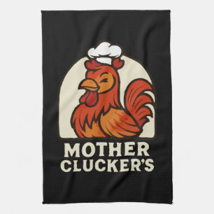 Paño De Cocina Chef Gallina Divertida Retro de Mother Clucker - C