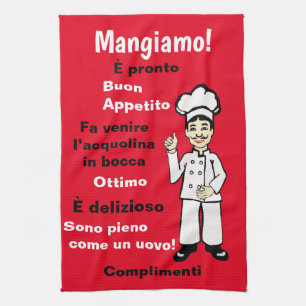 Paño De Cocina Chef italiano - Mangiamo