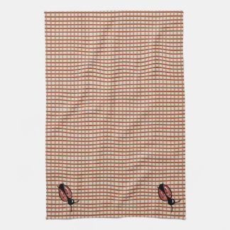 Paño De Cocina Cheques de Gingham rubio