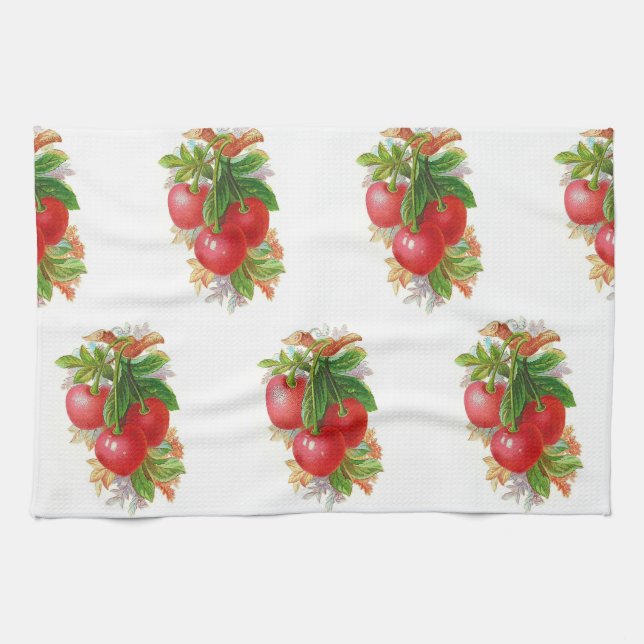Paño De Cocina Cherries vintage (Horizontal)