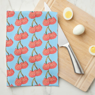 Paño De Cocina Cherry Fruit Cats