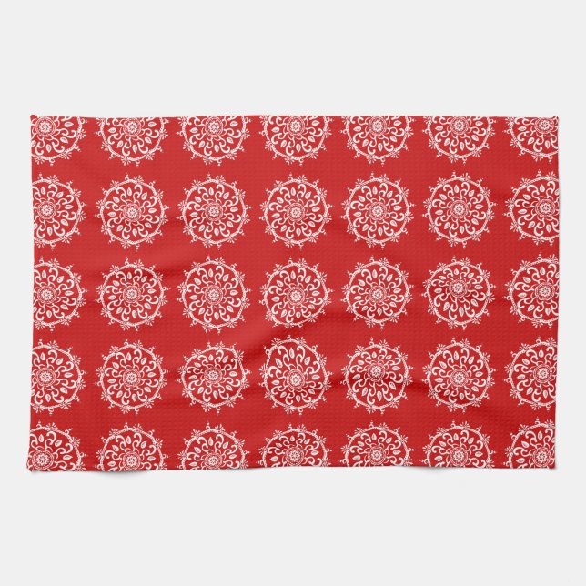 Paño De Cocina Cherry Mandala (Horizontal)