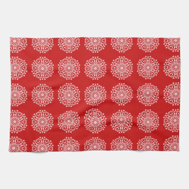 Paño De Cocina Cherry Mandala (Horizontal)