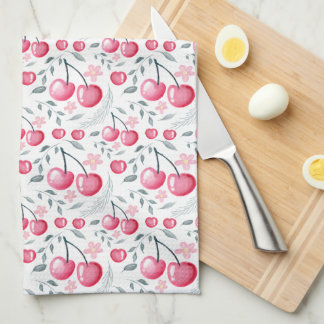 Paño De Cocina Cherry Pink Personalized Tea Towel | Custom Name K