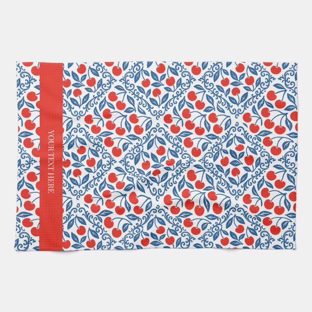 Paño De Cocina Cherry Rustic Farmhouse French Country (Horizontal)