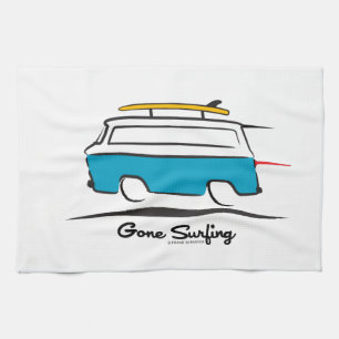 Paño De Cocina Chevrolet Corvair Greenbrier se fue de surf