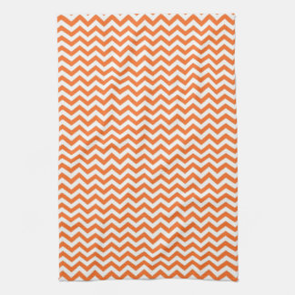 Paño De Cocina Chevron anaranjado