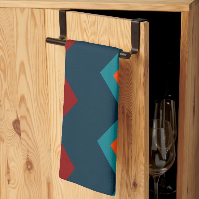 Paño De Cocina Chevron del Suroeste (Pliegue de tercios)