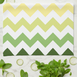 Paño De Cocina Chevron otoño colorido