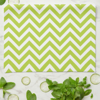 Paño De Cocina Chevron verde de Apple