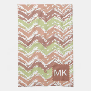 Paño De Cocina Chevron ZigZag con escrúpulos picantes