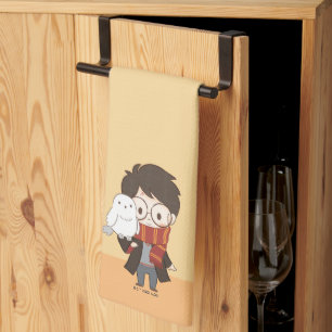 Paño De Cocina Chibi HARRY POTTER™ y Hedwig