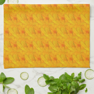 Paño De Cocina Chic Apricot Crush Floral Abstracto