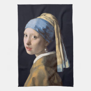 Paño De Cocina Chica con perlas de 1665 Johannes Vermeer