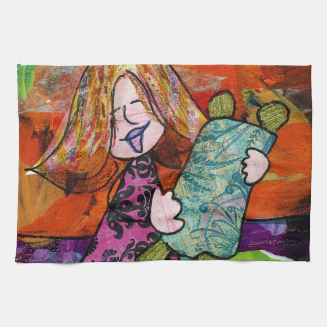 Paño De Cocina Chica con Torah (Horizontal)