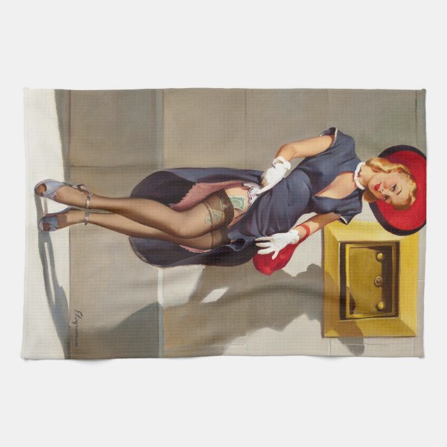 Paño De Cocina Chica de anclaje retro (Horizontal)