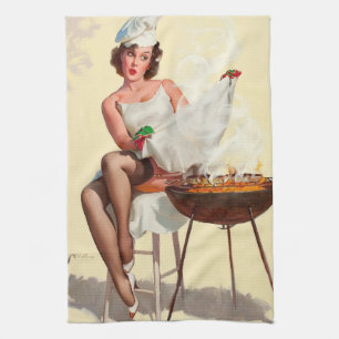 Paño De Cocina Chica de canalización de barbacoa