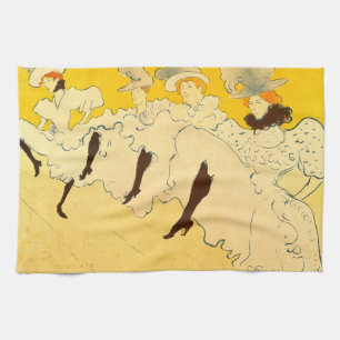 Paño De Cocina Chica de danza amarilla Toulouse Lautrec Poster