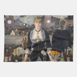 Paño De Cocina Chica de la camarera victoriana en Folies Bergere,