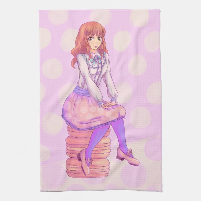 Paño De Cocina Chica de Pink Macaron (Vertical)