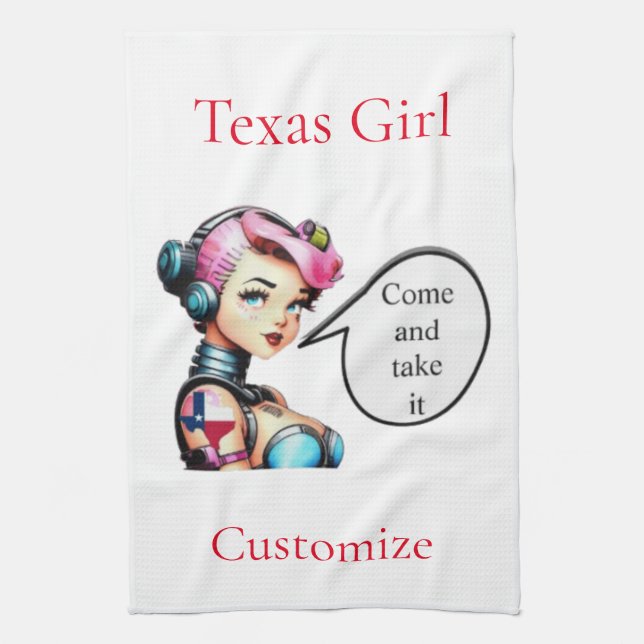 Paño De Cocina Chica de Texas Thunder_Cove (Vertical)