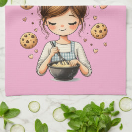 Paño De Cocina Chica Panadera Adorable Solo Una Galleta Más