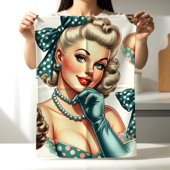 Paño De Cocina Chica Retro Clásica Monada (Subido por el creador)