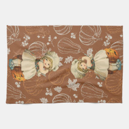 Paño De Cocina Chica tallando Halloween de Apple