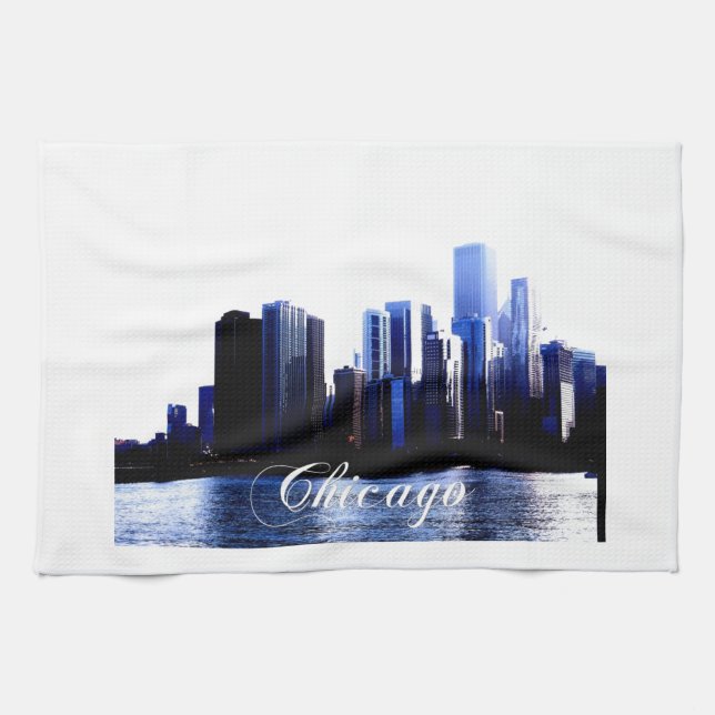Paño De Cocina Chicago Illinois (Horizontal)