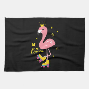 Paño De Cocina Chicas de Patinaje Infantil Be A Queen Pink