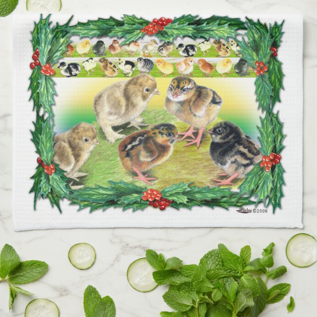 Paño De Cocina Chicas navidades (Doblado)