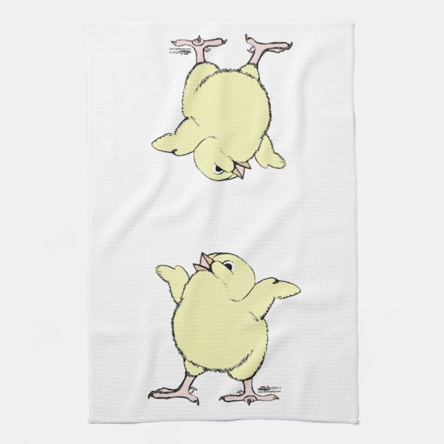 Paño De Cocina Chick feliz (Vertical)