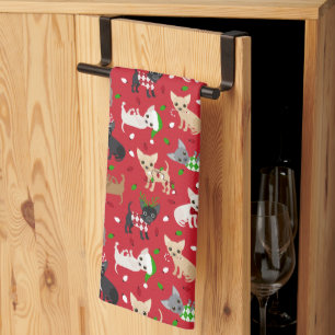 Paño De Cocina Chihuahua All Coats navidades