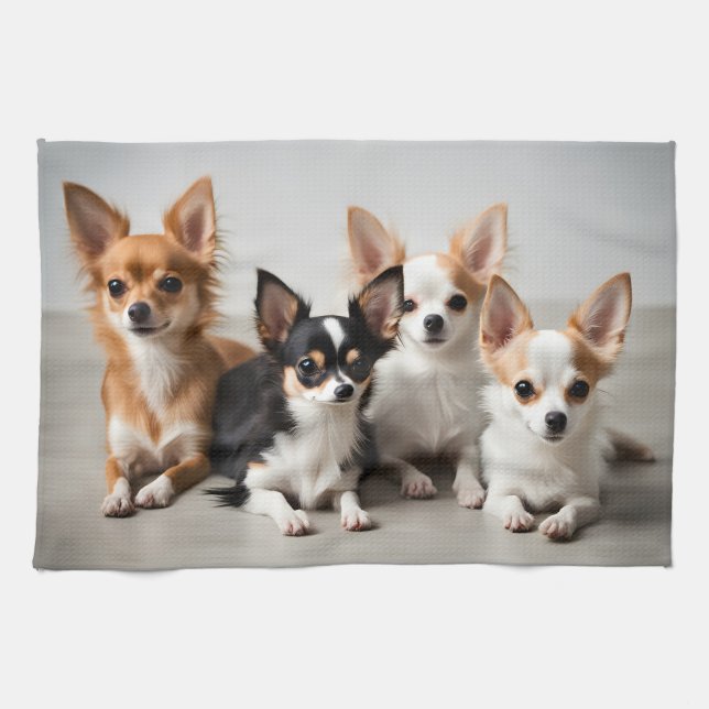 Paño De Cocina Chihuahuas (Horizontal)