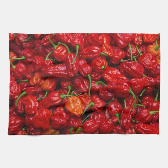 Paño De Cocina Chile de Fatalii sazona 2 con pimienta (Horizontal)